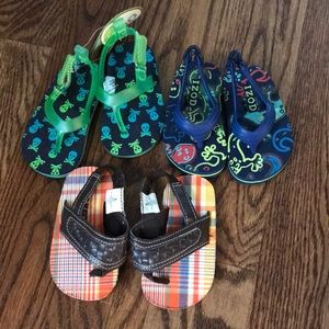 Baby boy flip flops